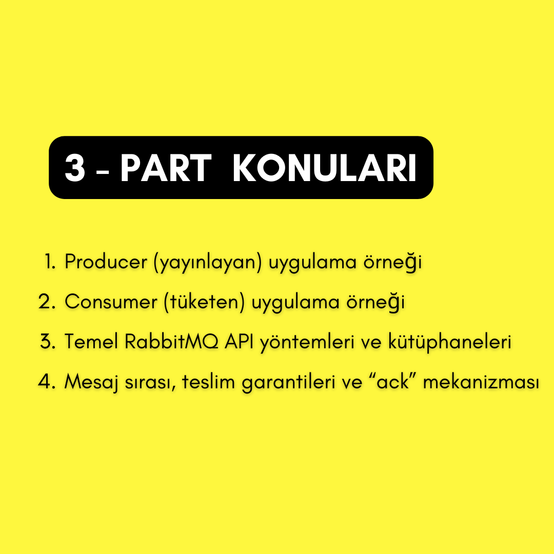 3. RabbitMQ ile Mesaj Gönderme ve Tüketme