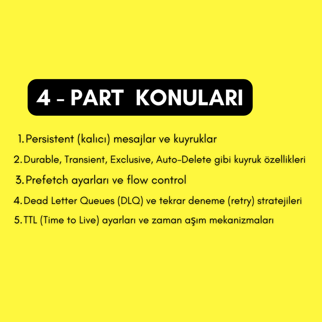 Image of: 4.Queue Yönetimi ve İleri Düzey Konular